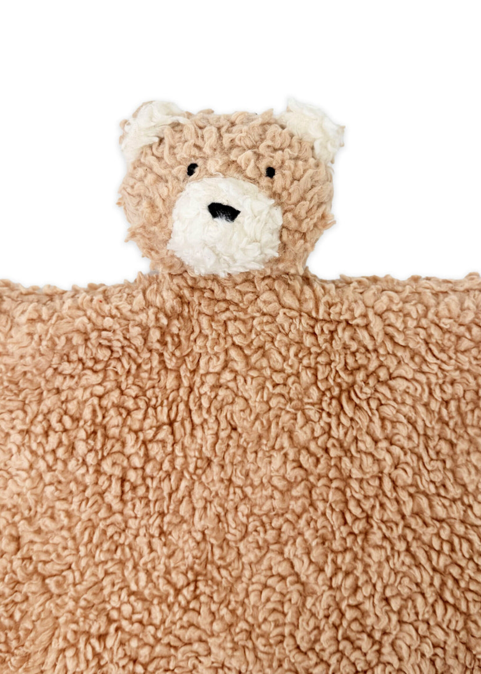 Viverano Bear Organic SHERPA Lovey Baby Security Blanket Cuddle Cloth