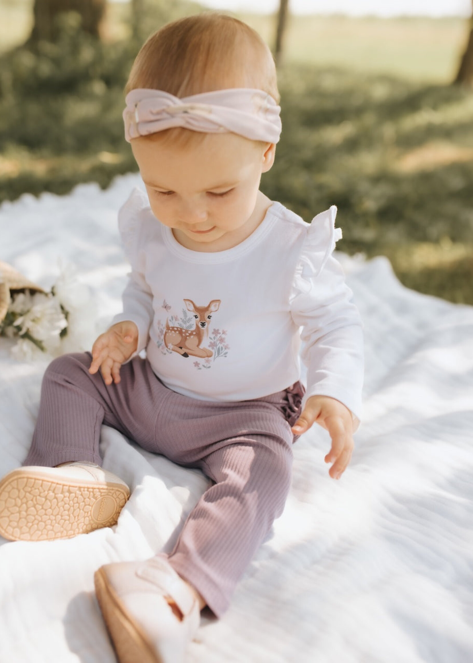 Petit Lem BODYSUIT PANTS Set W/DEER PRINT