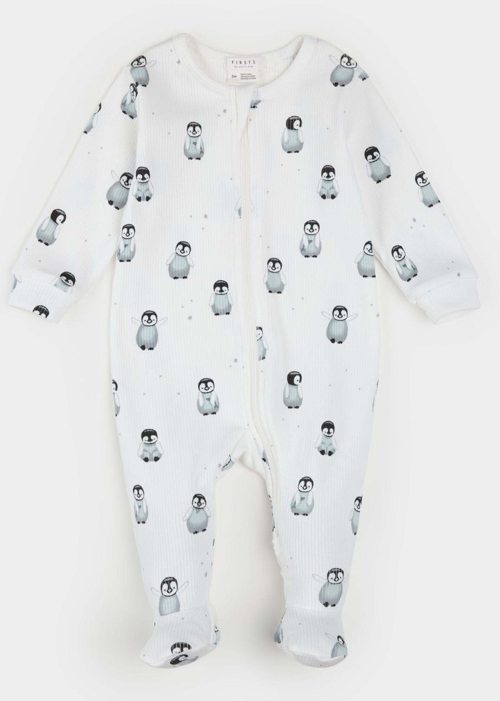 Petit Lem FOOTED SLEEPER KNIT PENGUINS