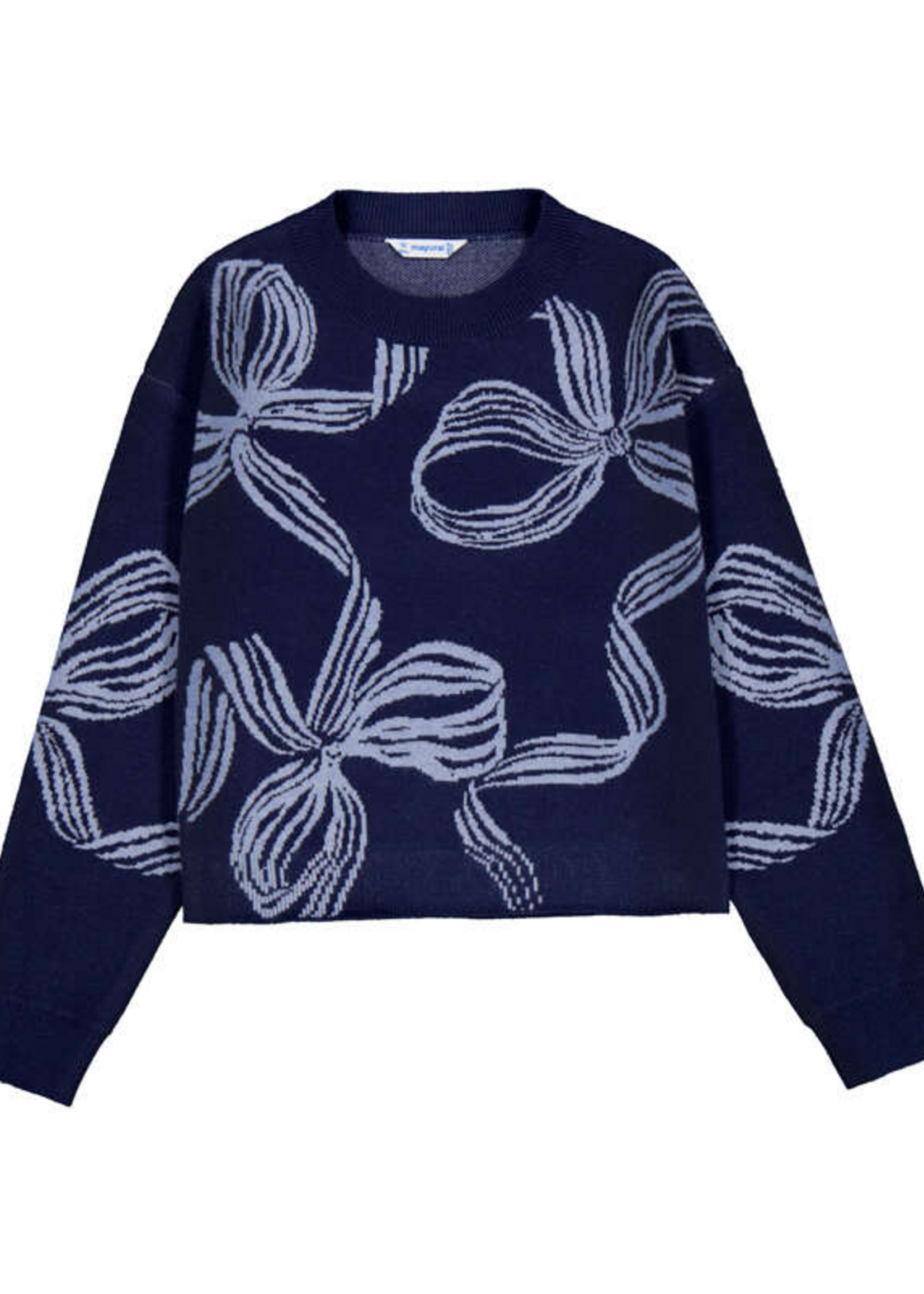 Mayoral Ink Bow Detailed Sweater