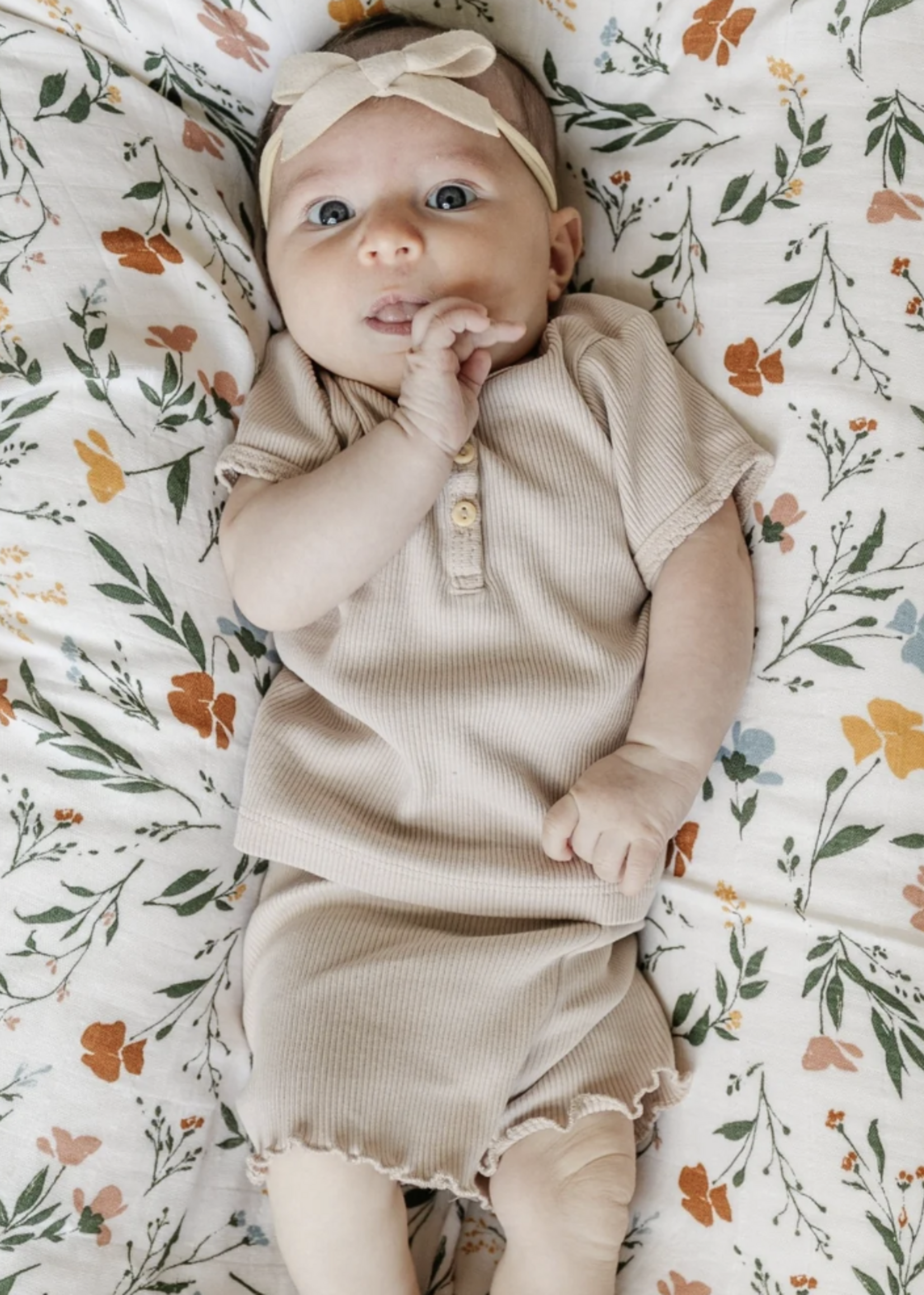 Saranoni Bamboo Rayon Muslin Swaddles Fleurs