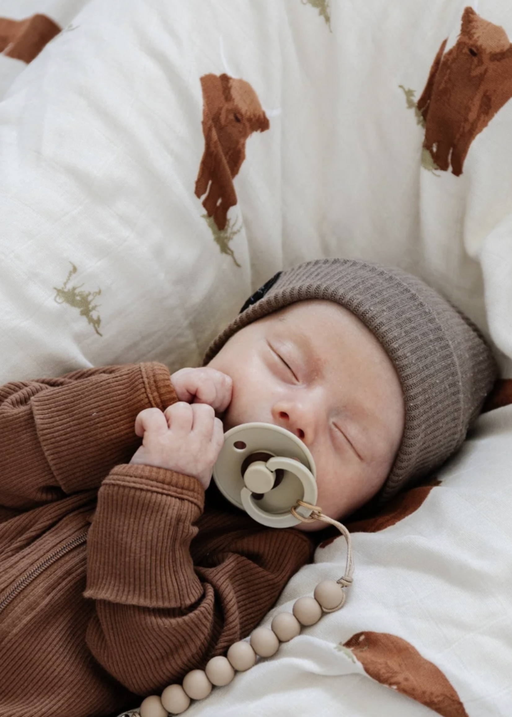 Saranoni Bamboo Rayon Muslin Swaddles Highland Cow