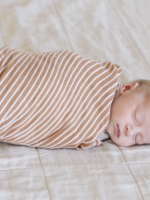 Saranoni Bamboo Rayon Muslin Swaddles By Hope Camel Stripe