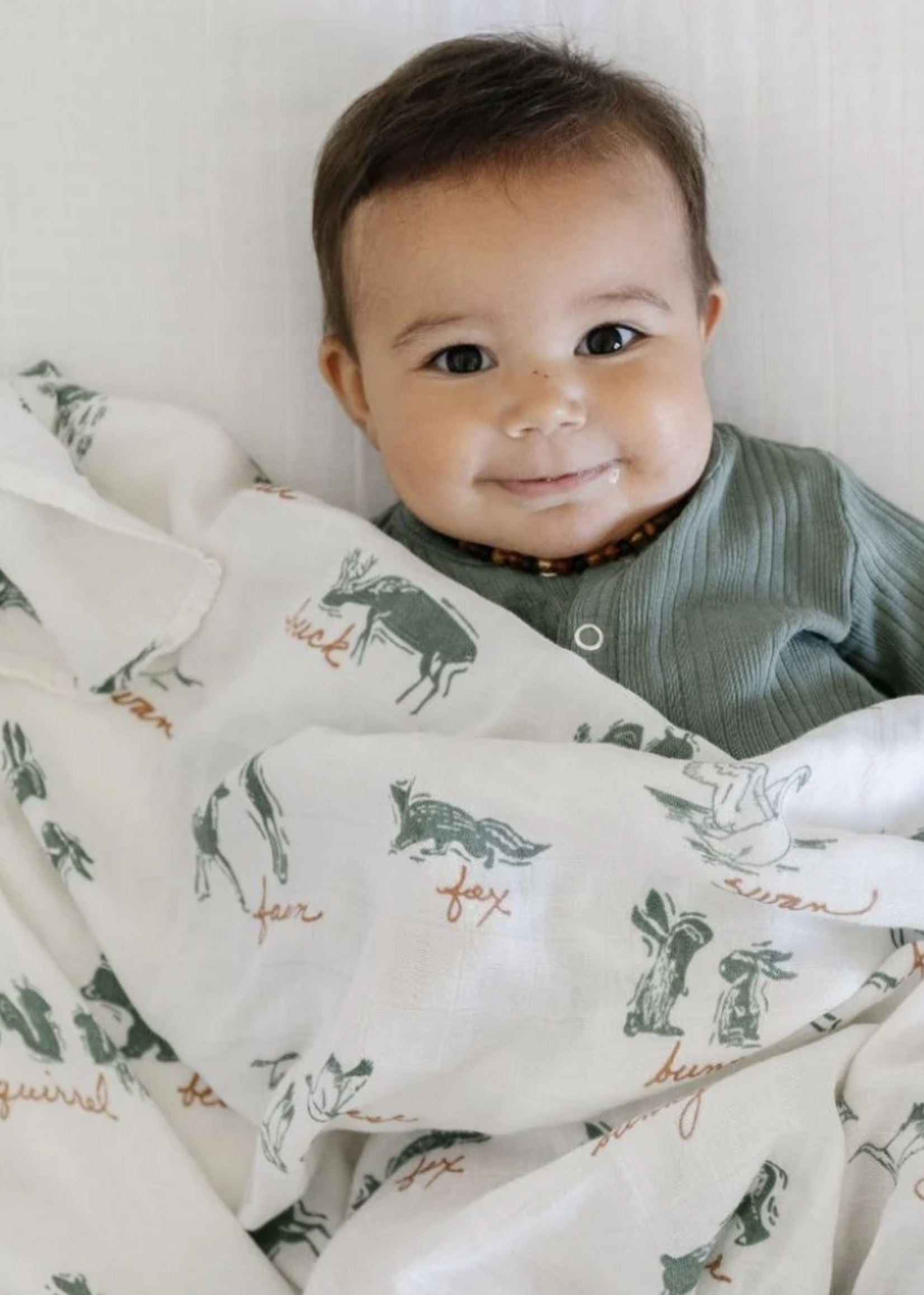 Saranoni Bamboo Rayon Muslin Swaddles By Hope Lakewood Animals