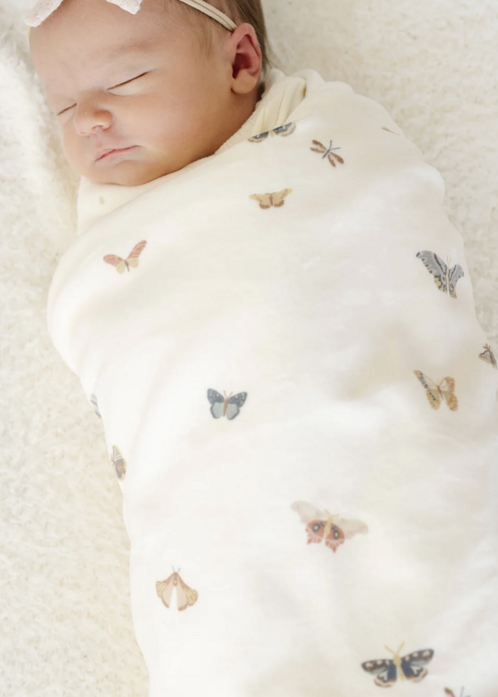 Saranoni Minky Stretch Luxe Blanket Butterfly