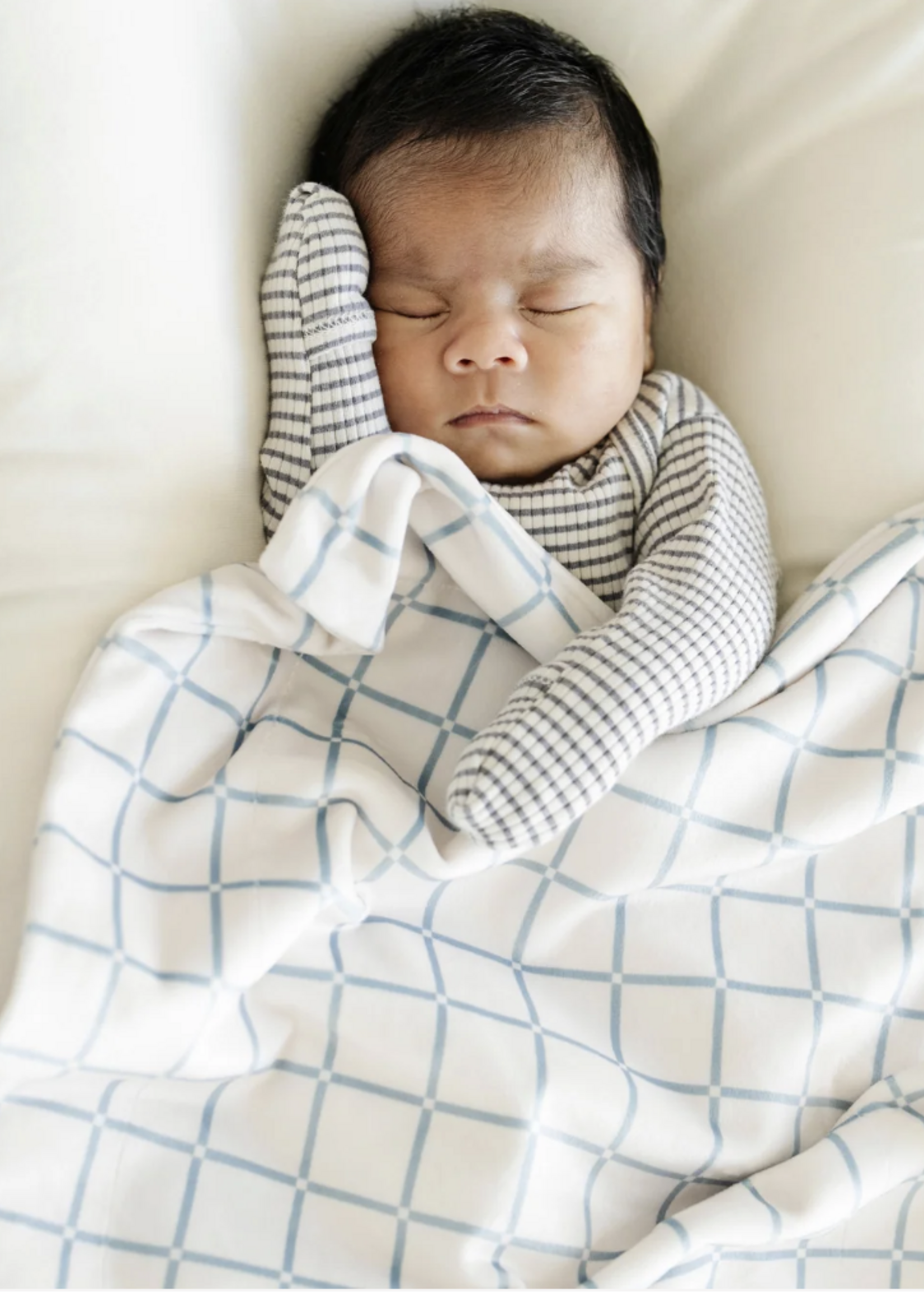 Saranoni Minky Stretch Mini Blankets Grid