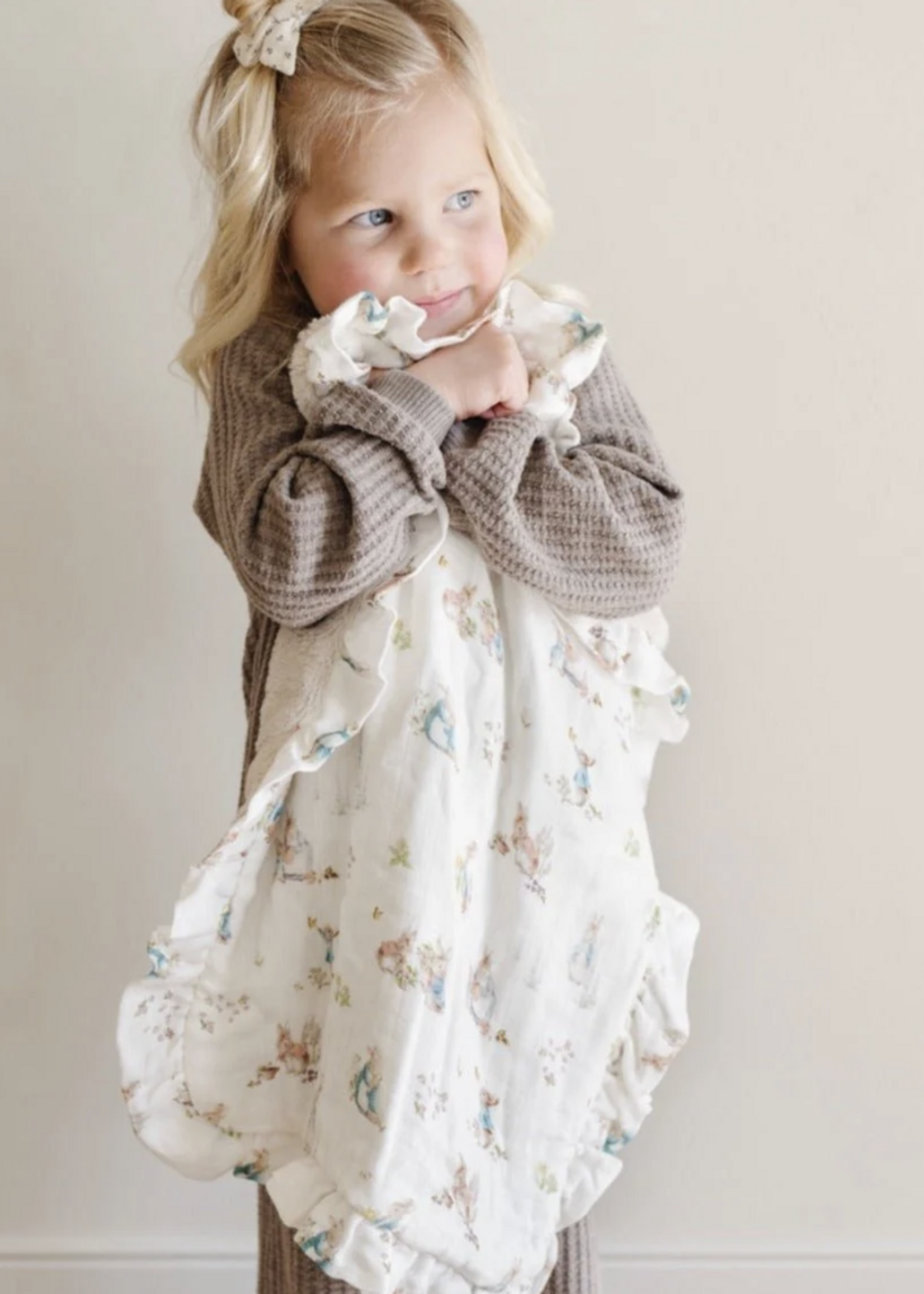 Saranoni Peter Rabbit™ Bamboo Rayon Muslin/Lush Mini Blankets girl