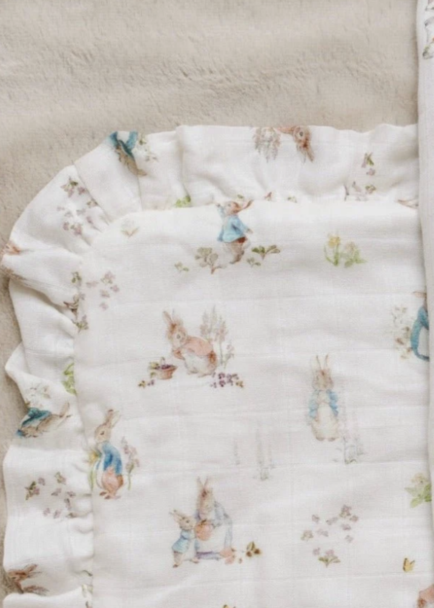Saranoni Peter Rabbit™ Bamboo Rayon Muslin/Lush Mini Blankets girl