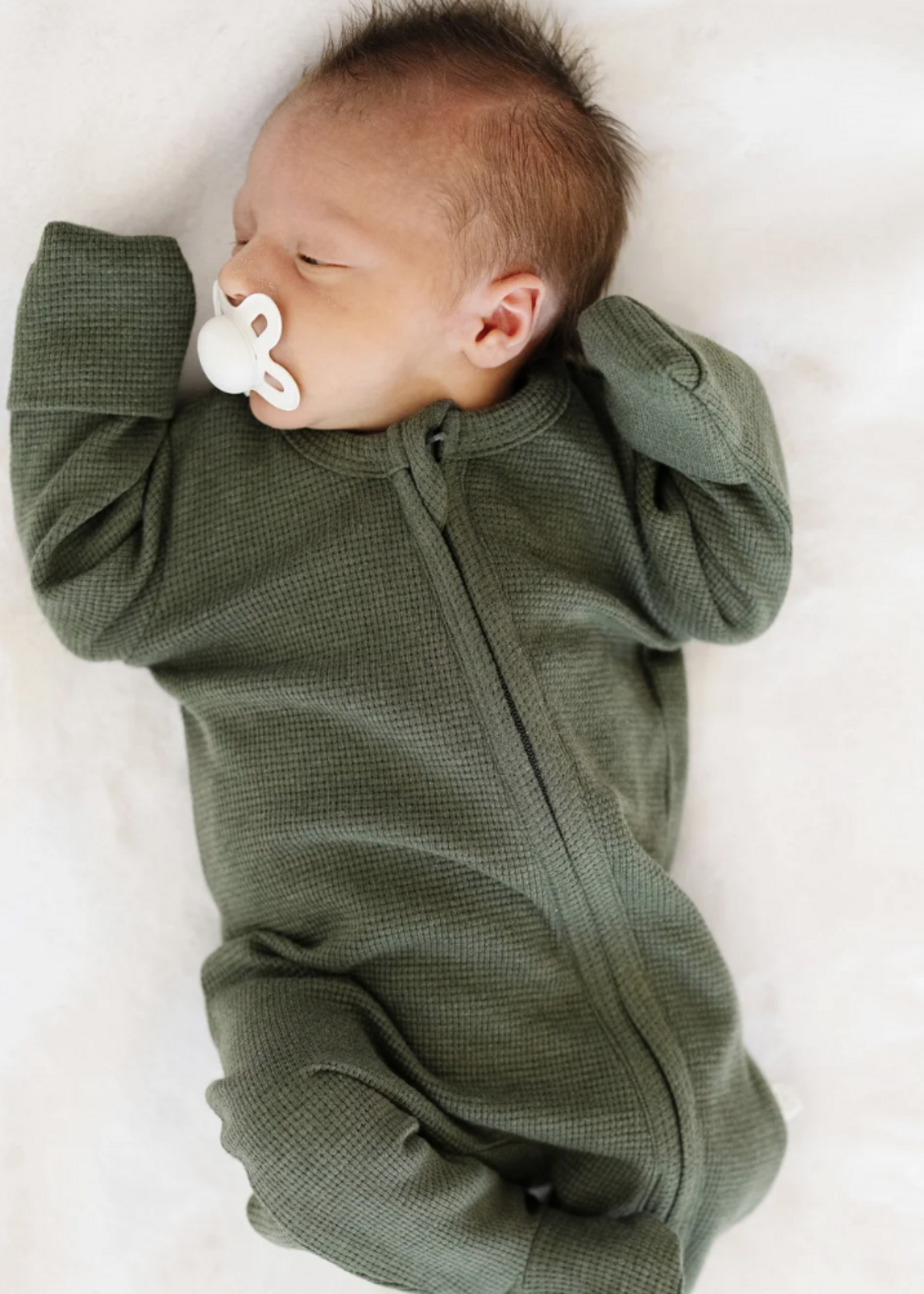 Saranoni Stretchy Waffle Knit Outfits Loden