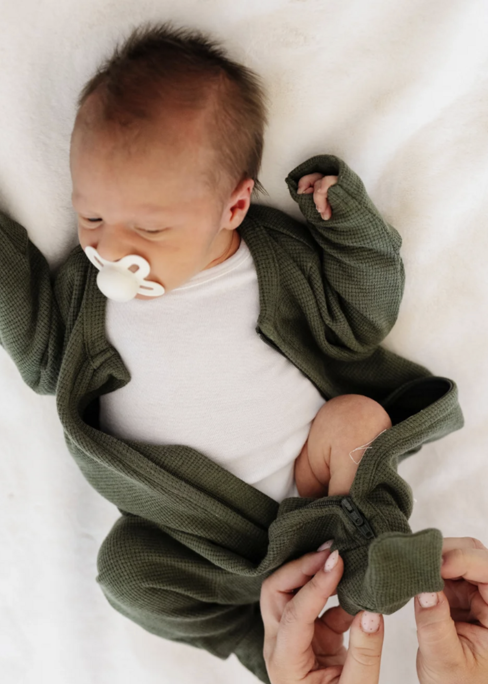 Saranoni Stretchy Waffle Knit Outfits Loden