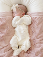 Saranoni Stretchy Waffle Knit Ruffle Outfits Buttercream
