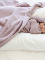 Saranoni Stretchy Waffle Knit Receiving Blankets Mulberry