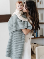 Saranoni Waffle Knit Receiving Blankets Elm