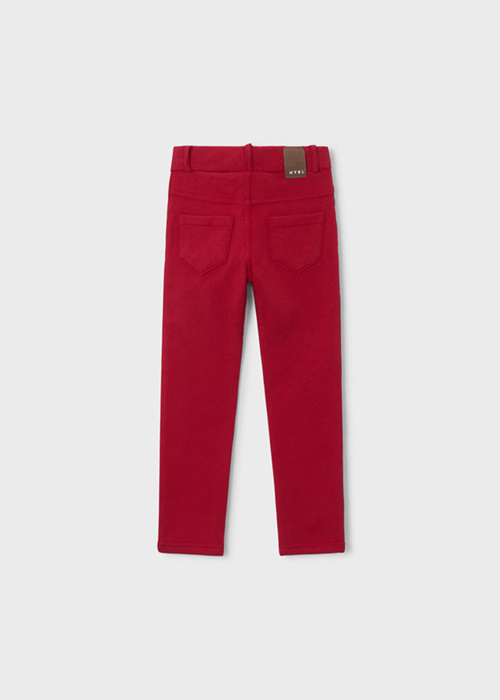 Mayoral Girls Fleece Basic Red Pant