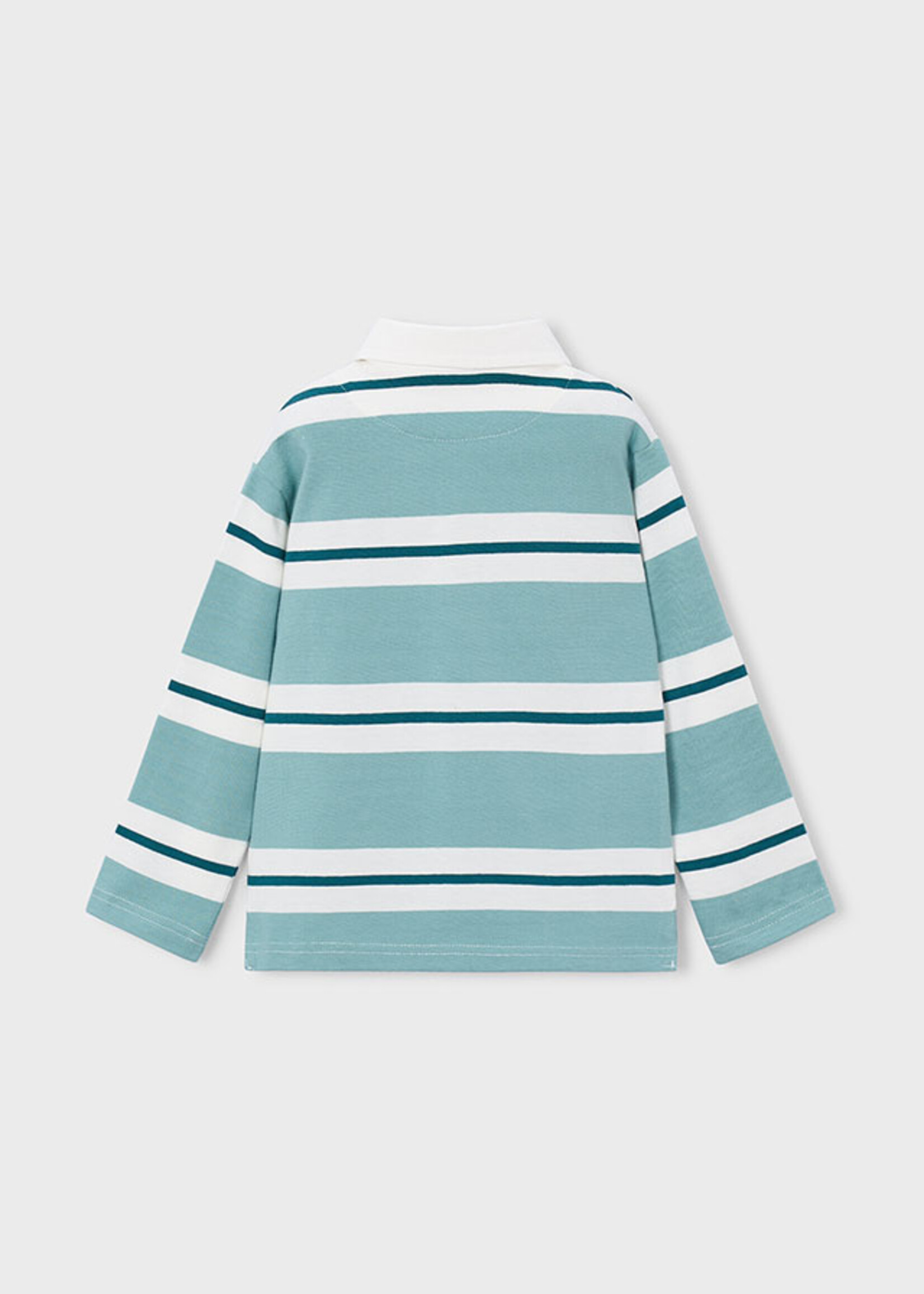 Mayoral L/S Stripe Polo Aquarium