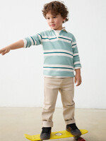 Mayoral L/S Stripe Polo Aquarium