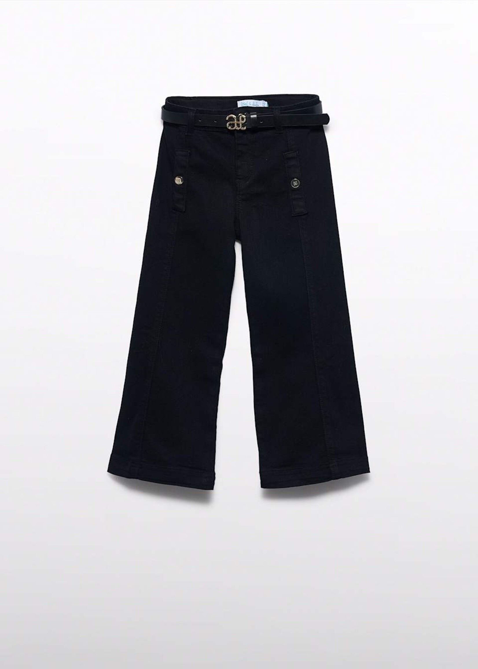 Abel & Lula Black Denim Pants w/Belt
