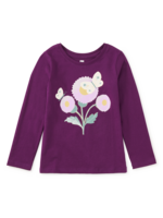 Tea Collection BUTTERFLY THISTLE GRAPHIC TEE COSMIC BERRY