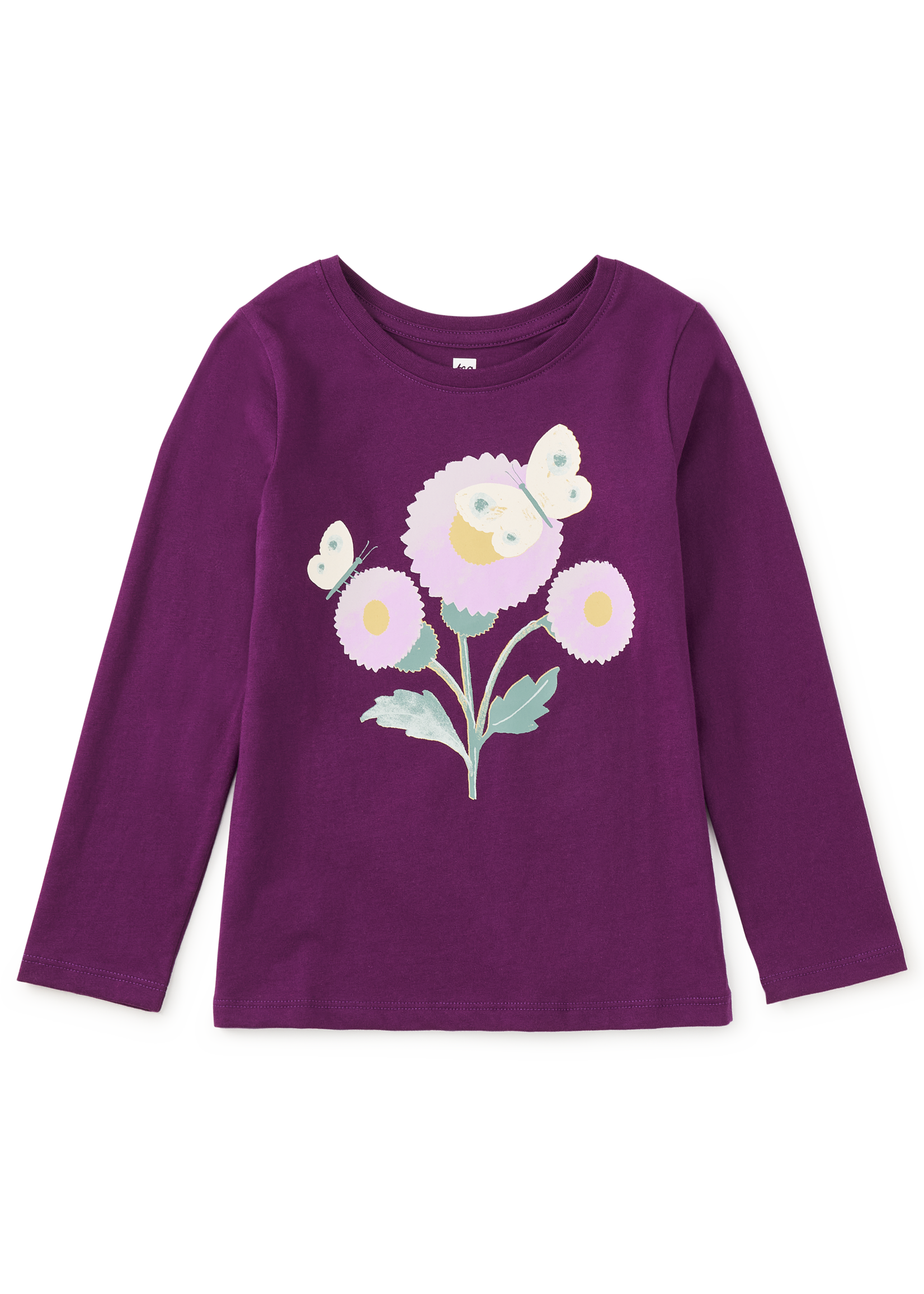 Tea Collection BUTTERFLY THISTLE GRAPHIC TEE COSMIC BERRY