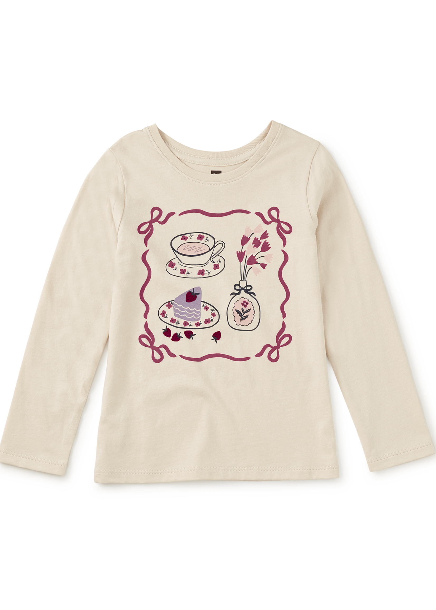 Tea Collection AFTERNOON TEA GRAPHIC TEE ALMOND