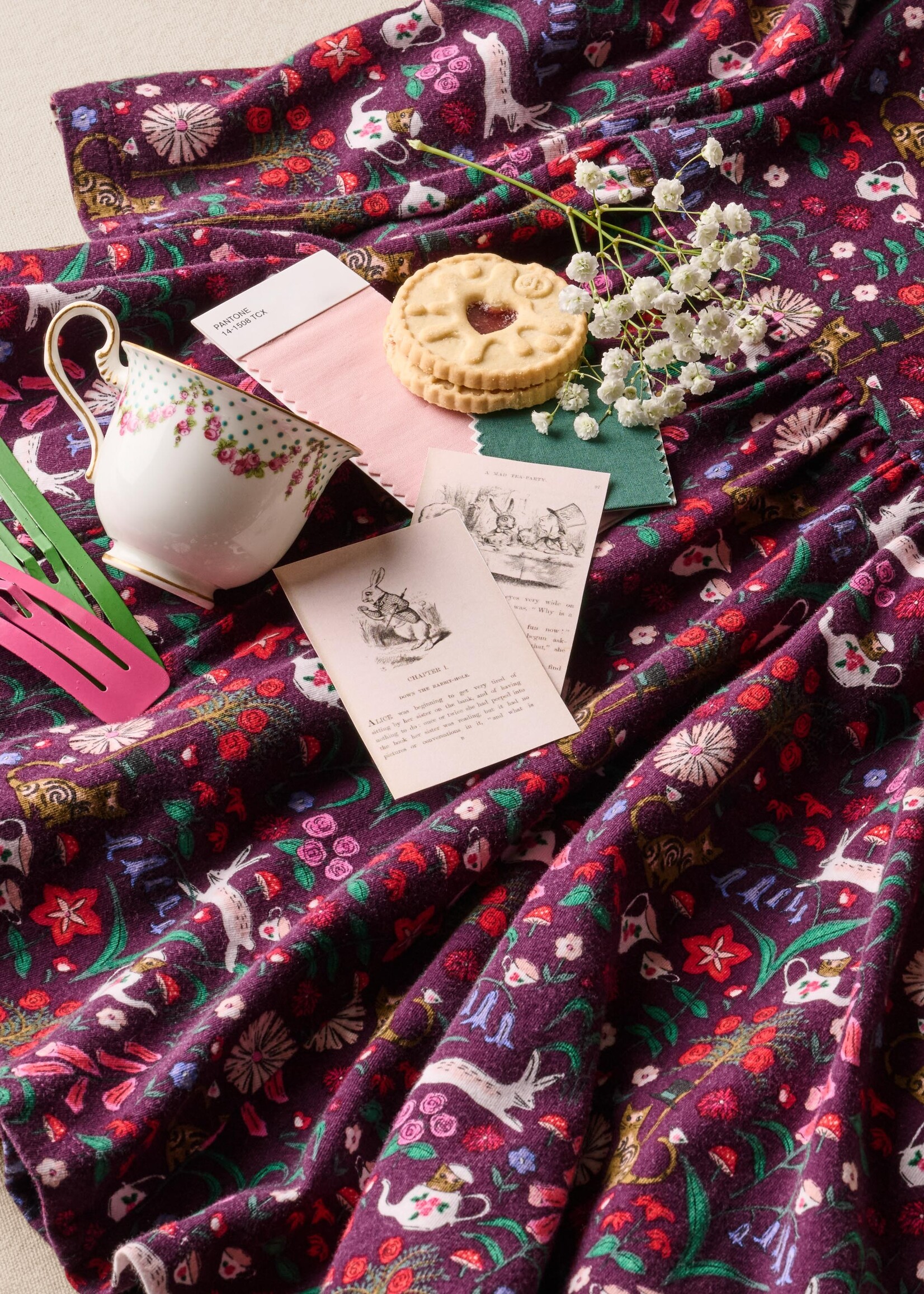 Tea Collection PRINTED BALLET DRESS TEA PARTY FLORAL