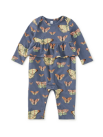 Tea Collection PRETTY PEPLUM BABY ROMPER SKYFIELD BUTTERFLIES