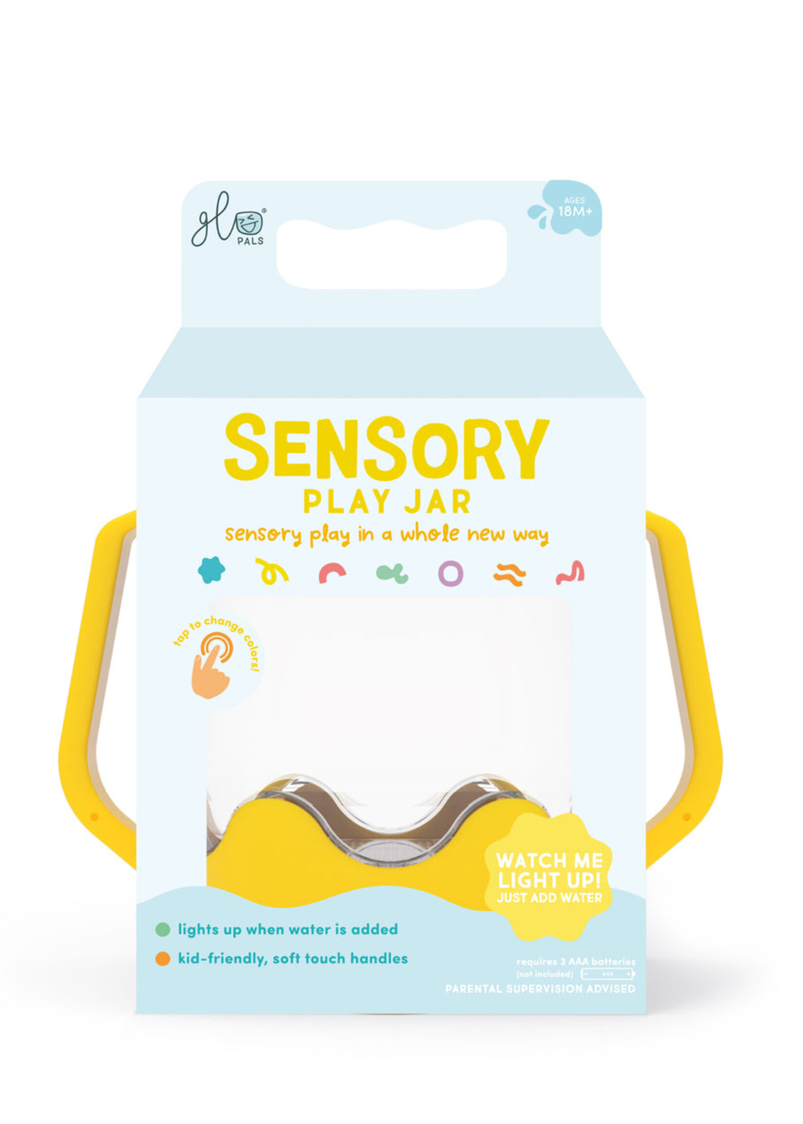 Glo Pals Yellow Sensory Play Jar