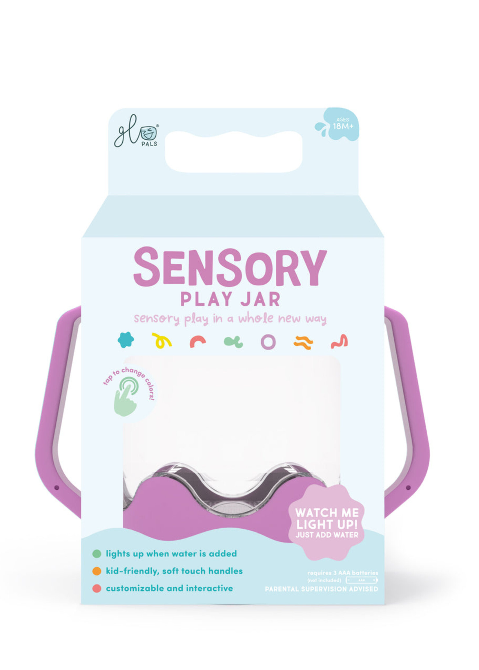 Glo Pals Purple Sensory Play Jar