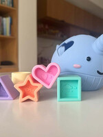 Glo Pals Narwhal Shape Sorter - Pastel