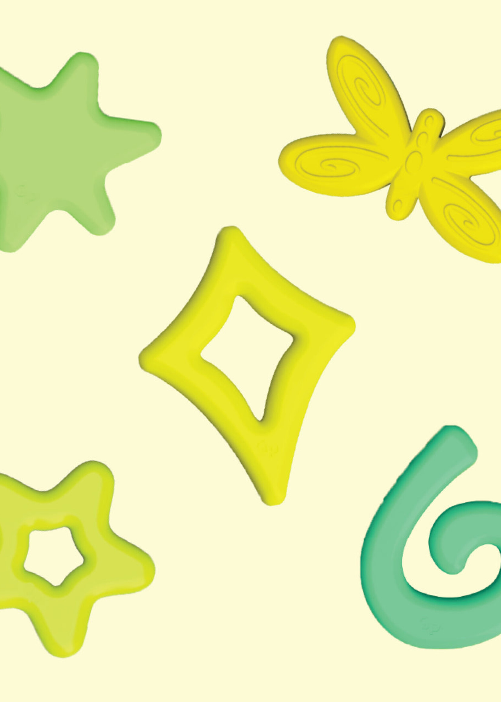 Glo Pals Mini Sensory Jar/Silicone Fun Filler Bundle - Green