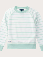 Prodoh Girls Crew Control Sweatshirt Mint Green Stripe