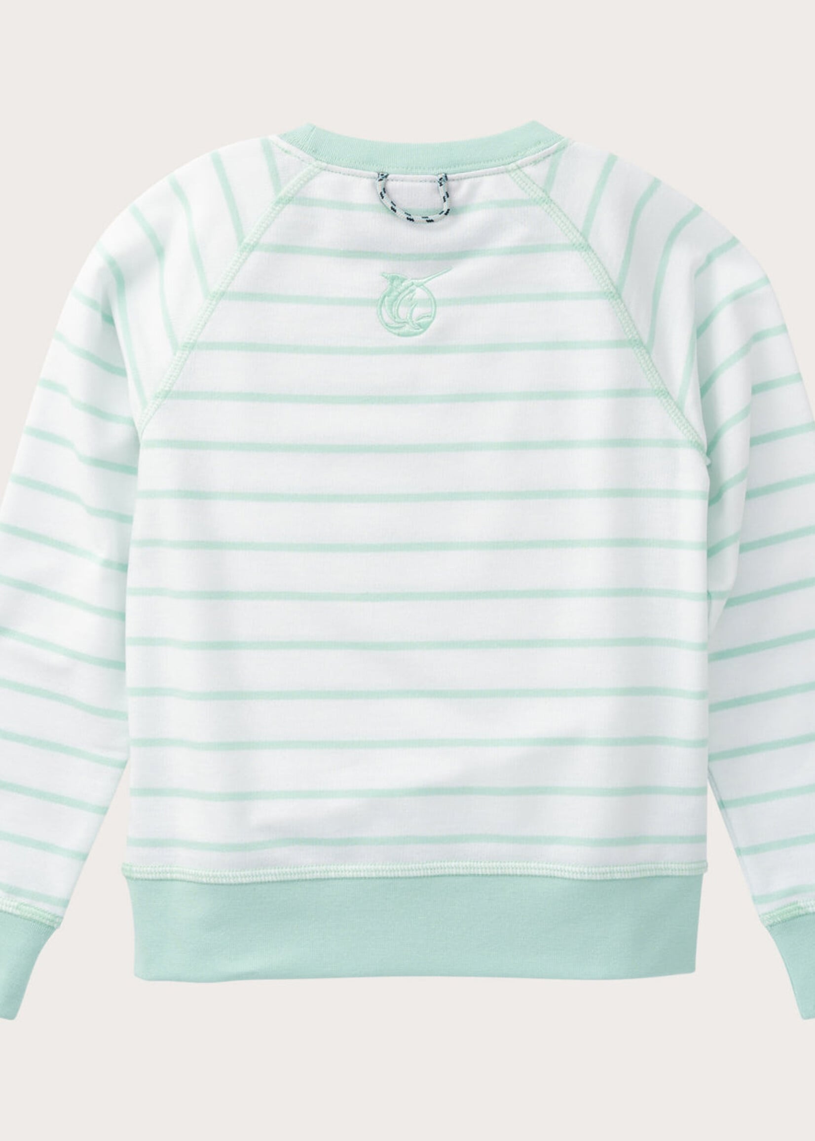Prodoh Girls Crew Control Sweatshirt Mint Green Stripe