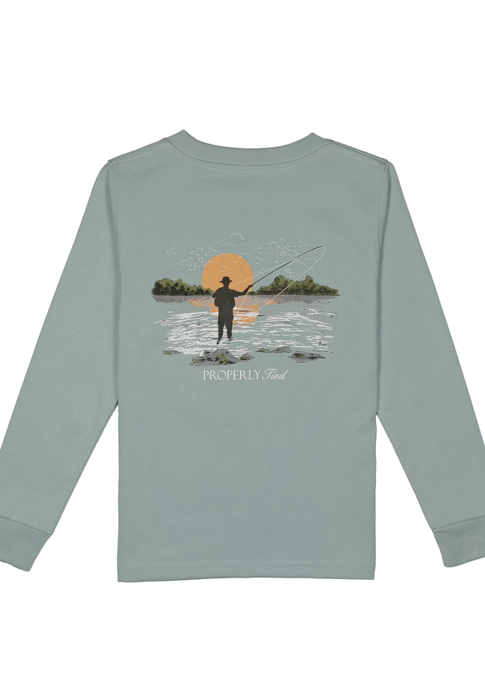Properly Tied Boys Fly Fishing LS Marine Mist