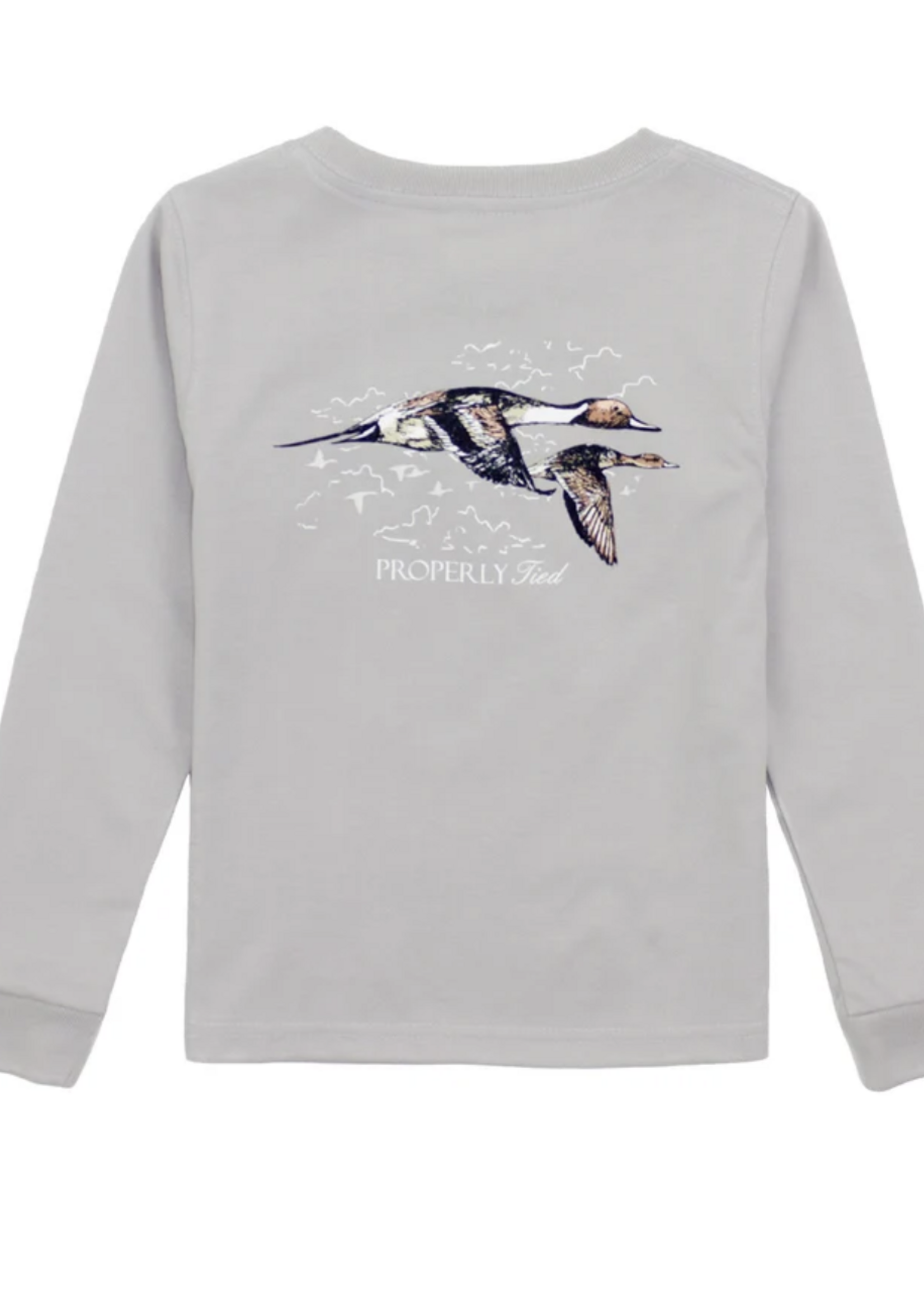 Properly Tied Pintails L/S Ice Grey