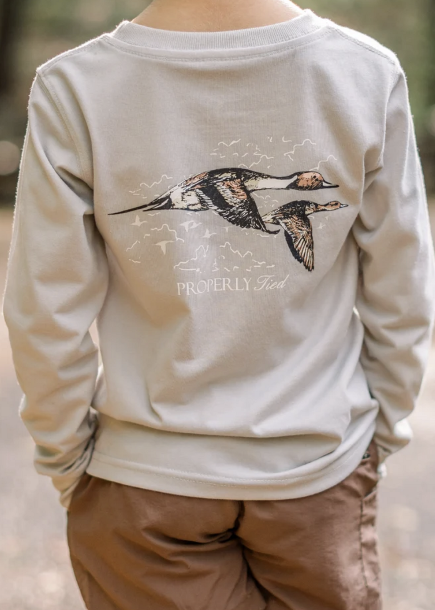 Properly Tied Pintails L/S Ice Grey
