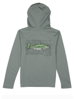 Properly Tied Shade Performance Hoodie Spotted Bass Fog
