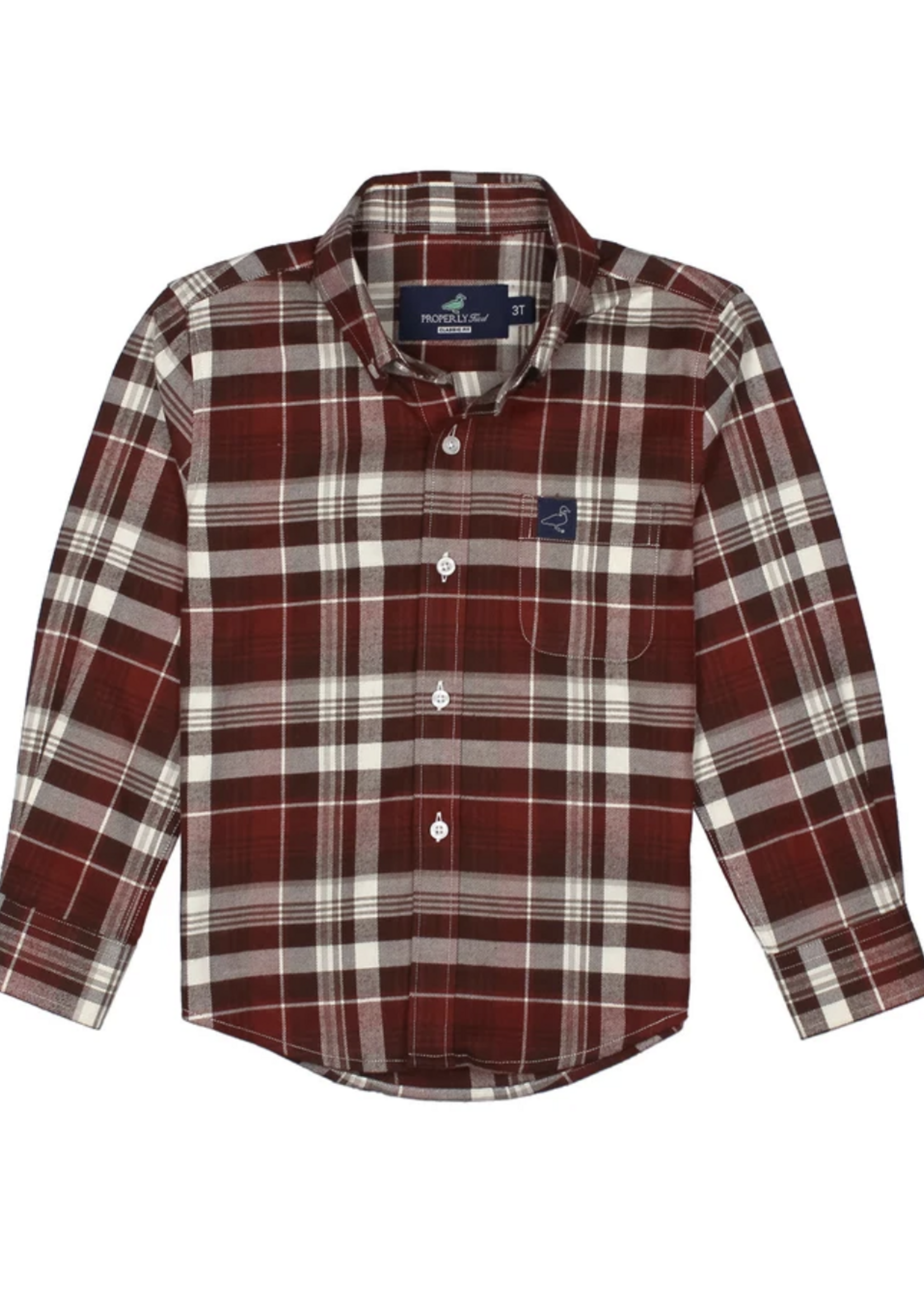 Properly Tied Classic Flannel Redwood