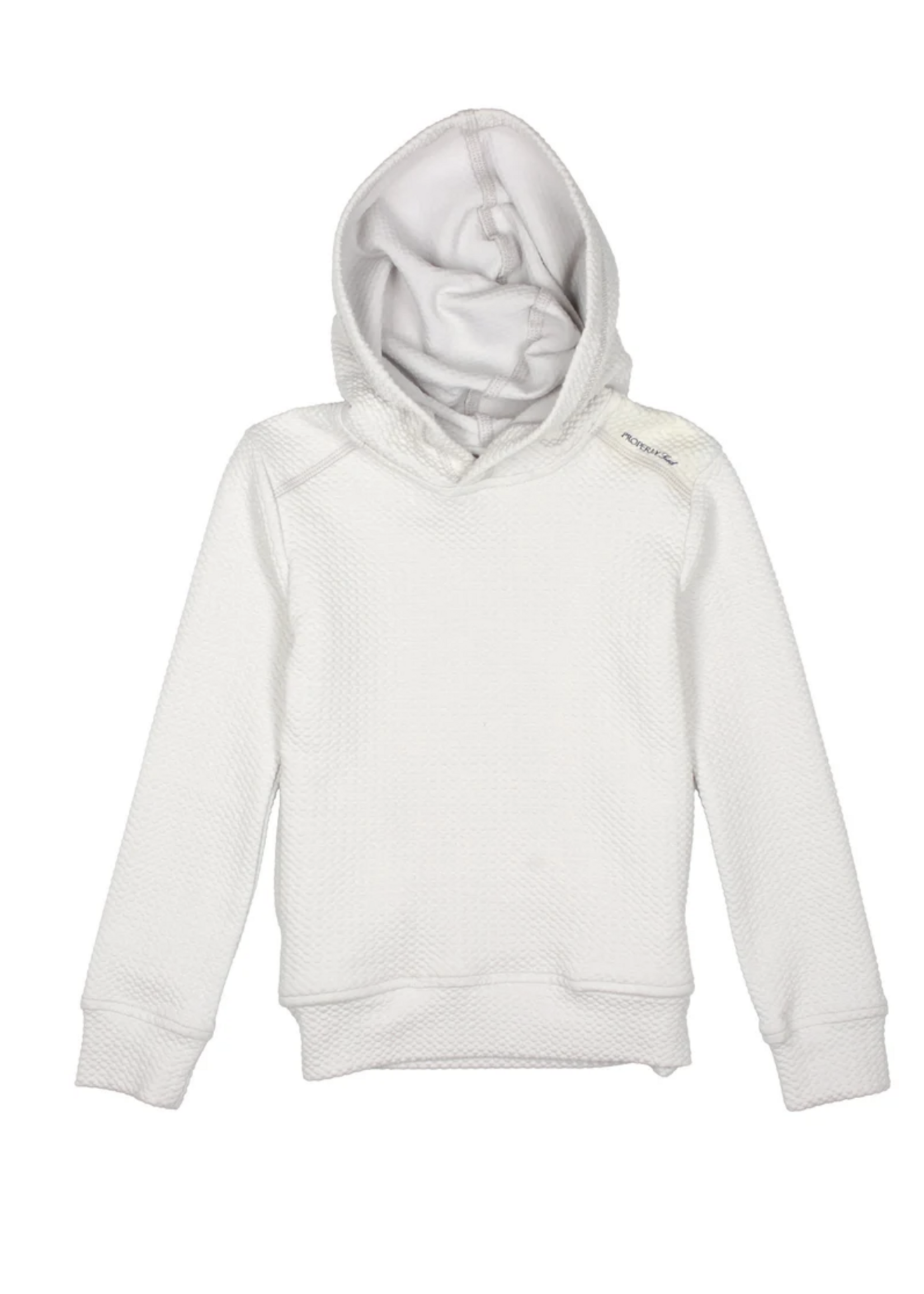 Properly Tied Girls Palmetto Hoodie Ice Grey