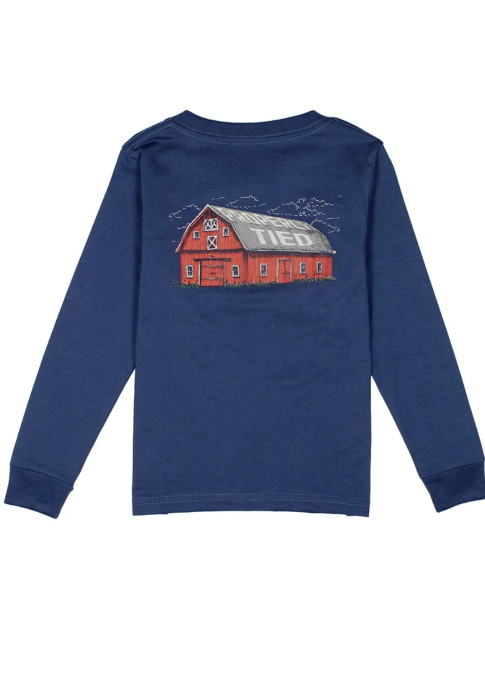 Properly Tied Barn Tee L/S River Blue