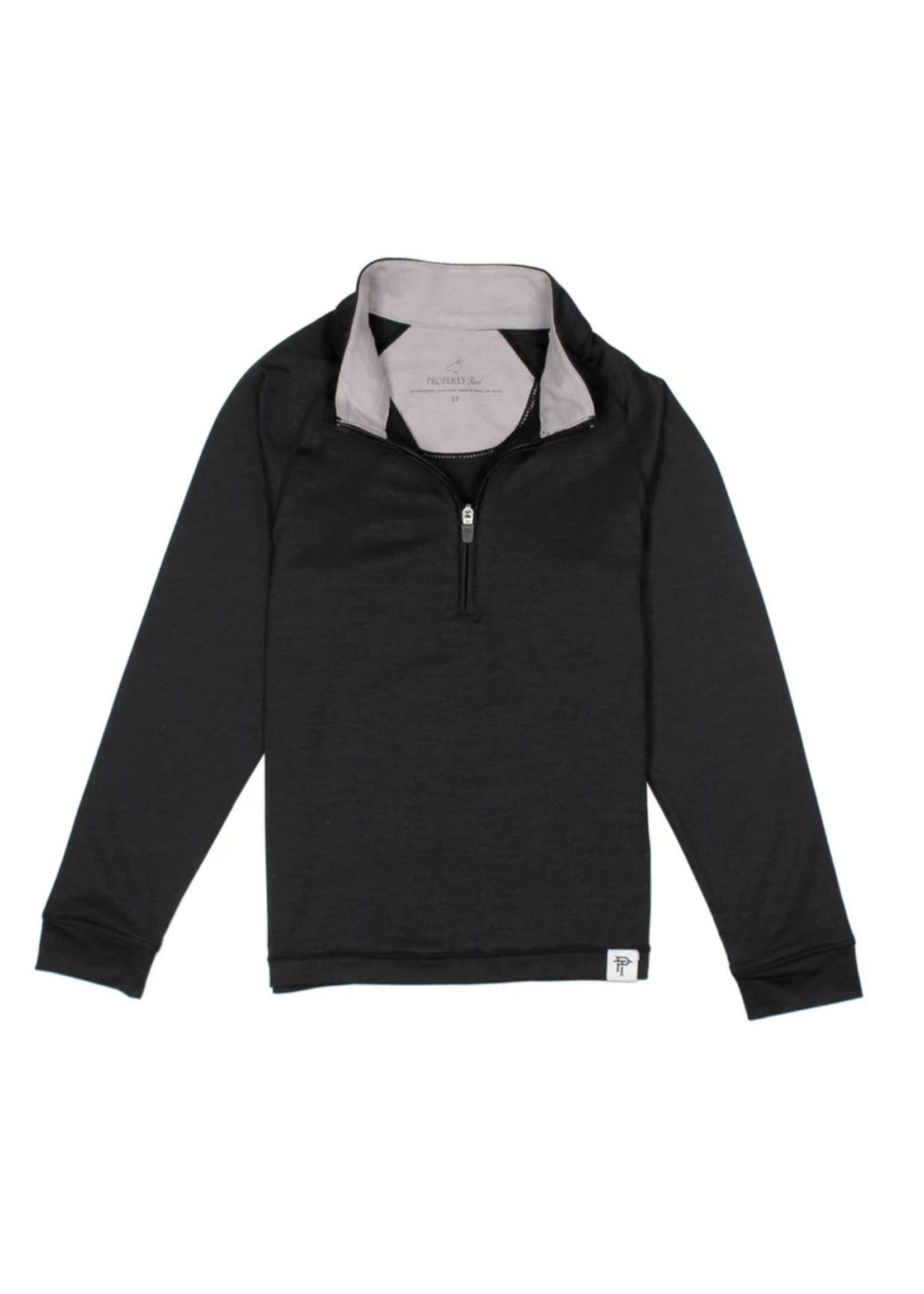 Properly Tied Clubhouse Quarter Zip Onyx