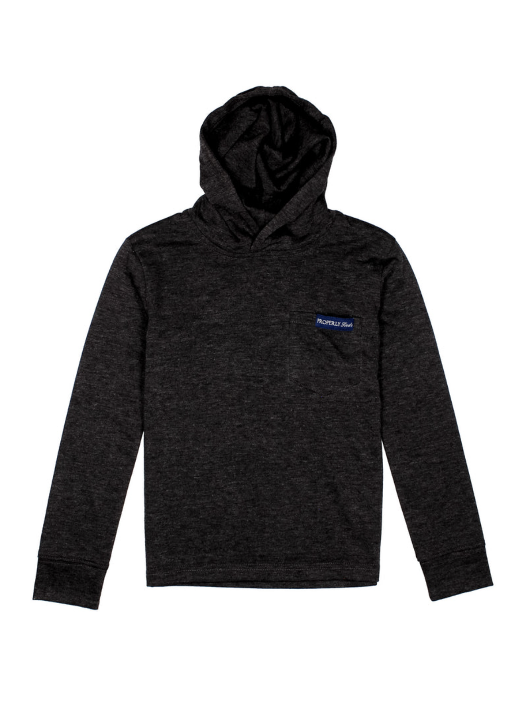 Properly Tied Portland Hoodie Black Heather