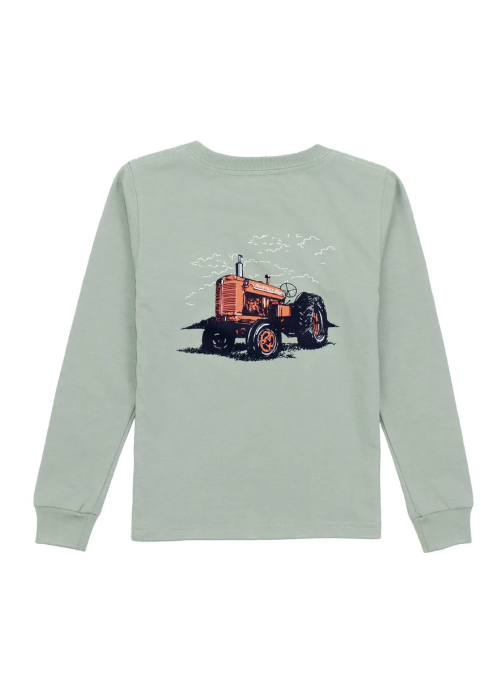 Properly Tied Tractor L/S Tee Sage