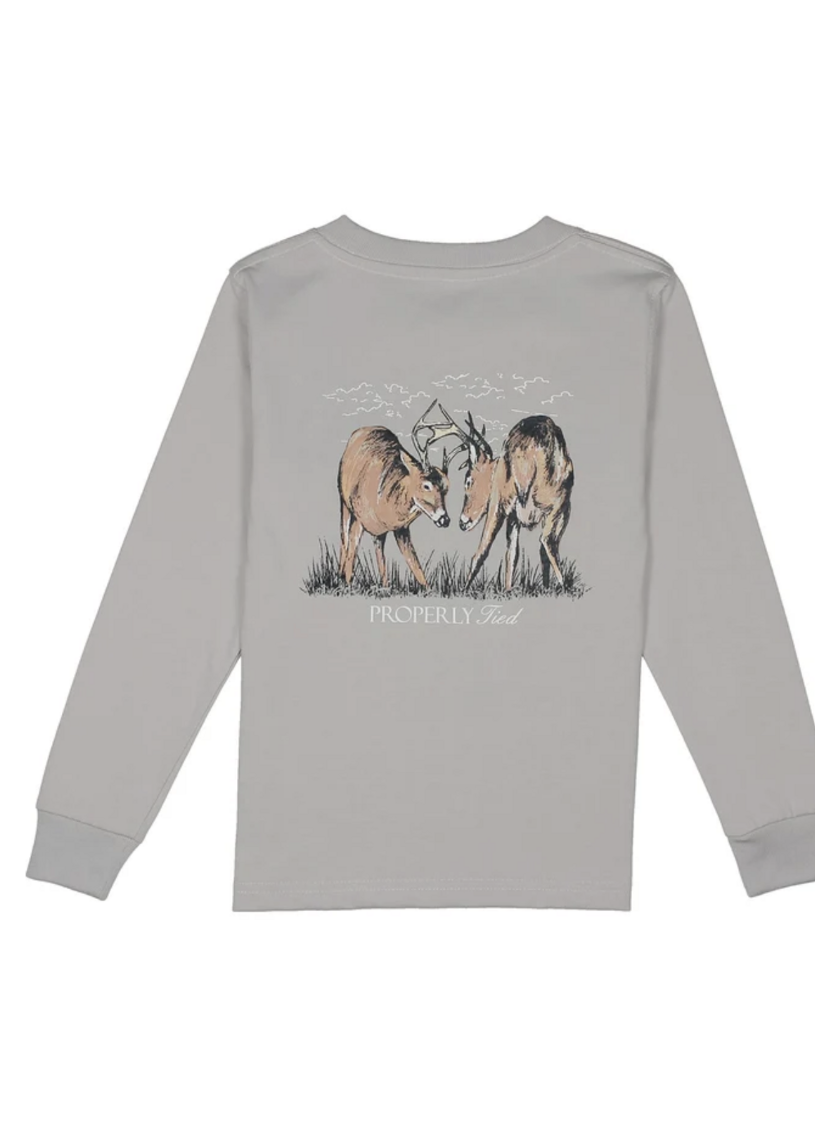Properly Tied Trophy Season L/S Ice Grey