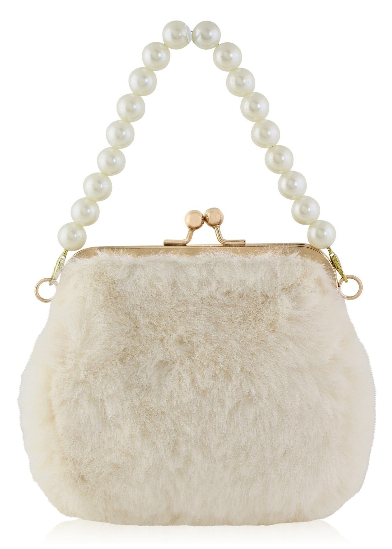 Carrying Kind Lovie: Faux Fur w/Pearls