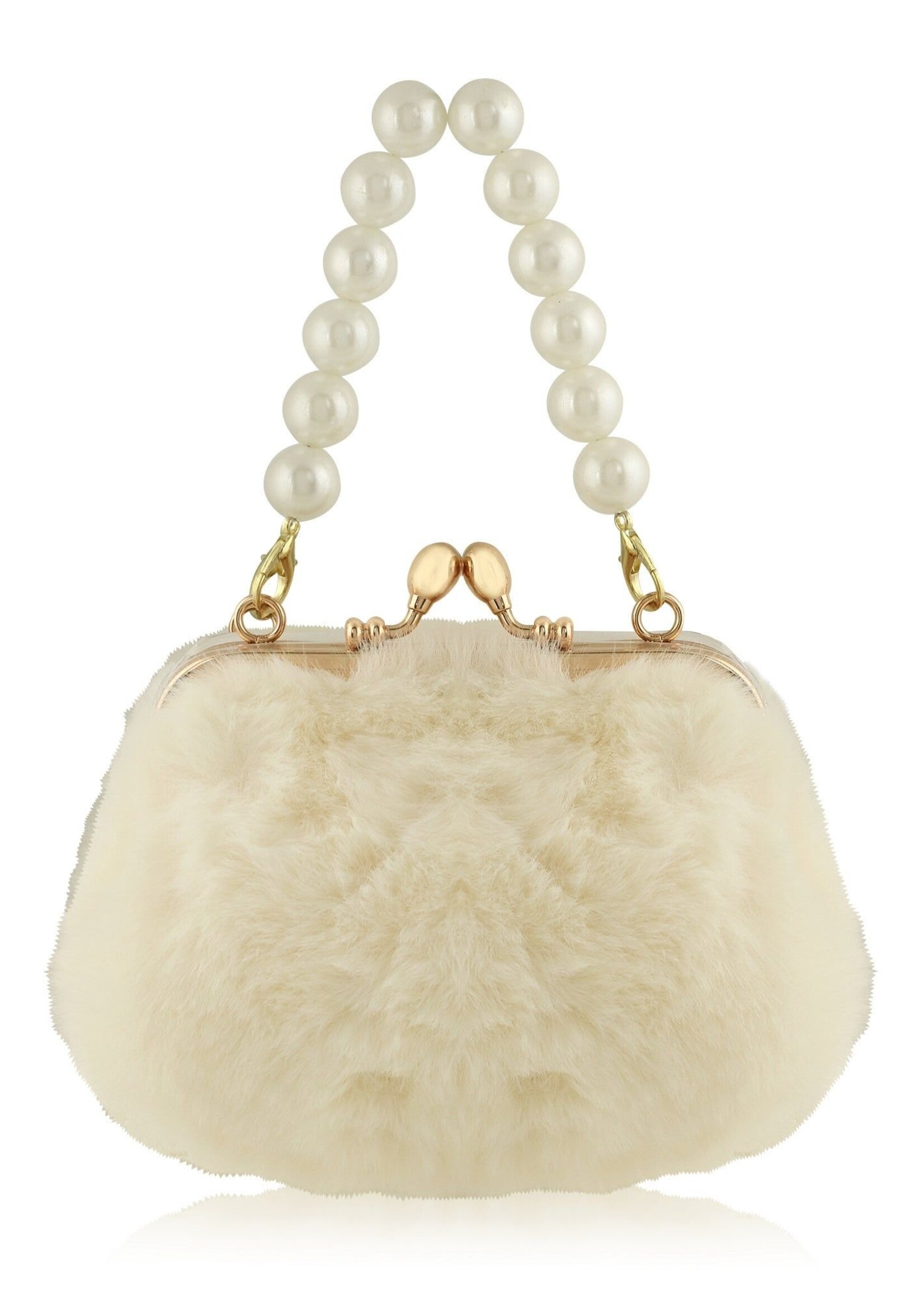 Carrying Kind Lovie: Faux Fur w/Pearls