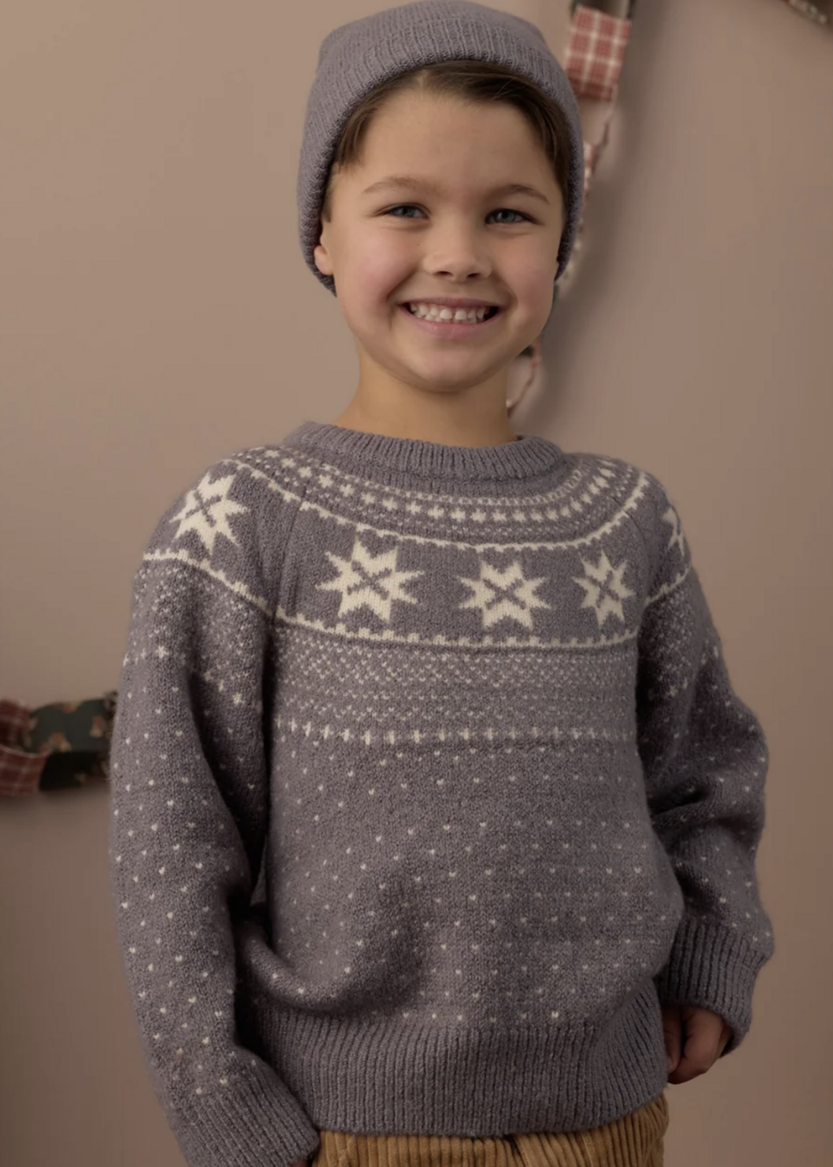 Rylee + Cru LLC FAIR ISLE SWEATER SLATE
