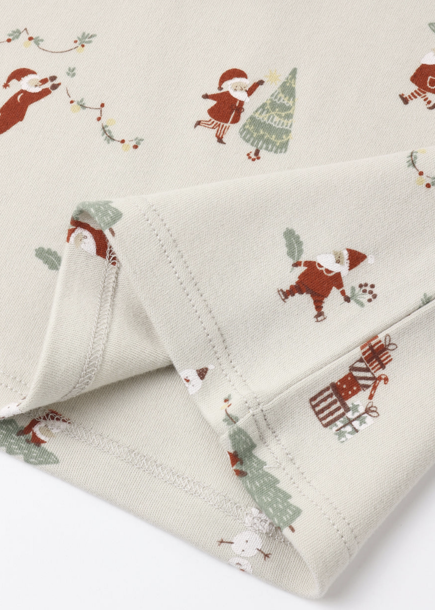 Rylee + Cru LLC ORGANIC L/S PAJAMA SET GNOME VILLAGE
