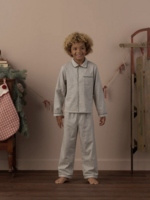 Rylee + Cru LLC L/S PAJAMAS EVERGREEN STRIPE