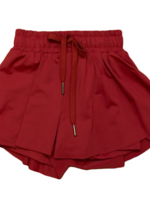Belle Cher Maroon Butterfly Shorts