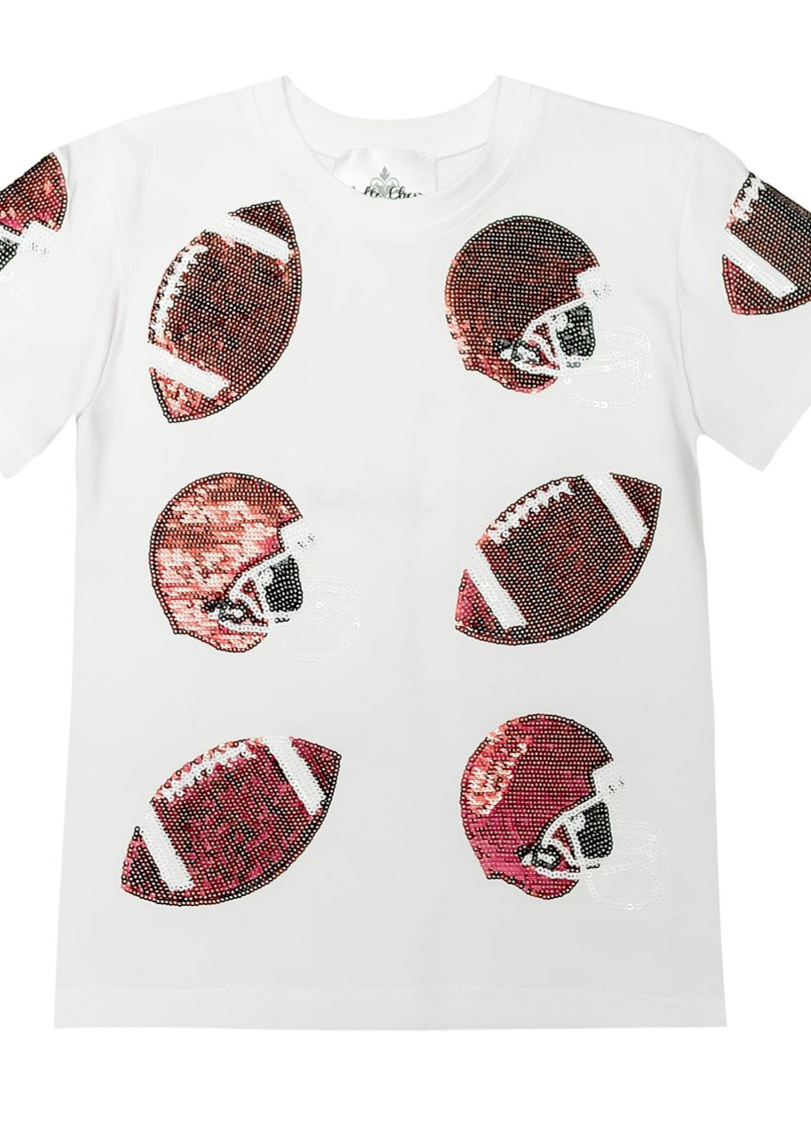 Belle Cher Football Fever Maroon Tee
